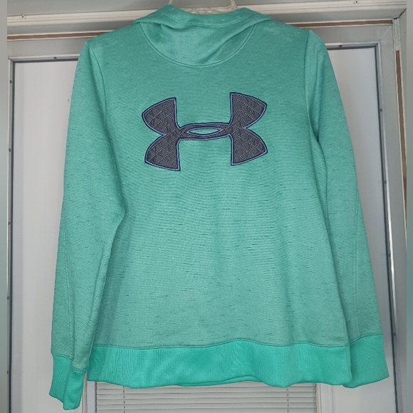 Under Armour Tops - 3 for $24 - Under Armour Green Hooded Sweatshirt Size Small
